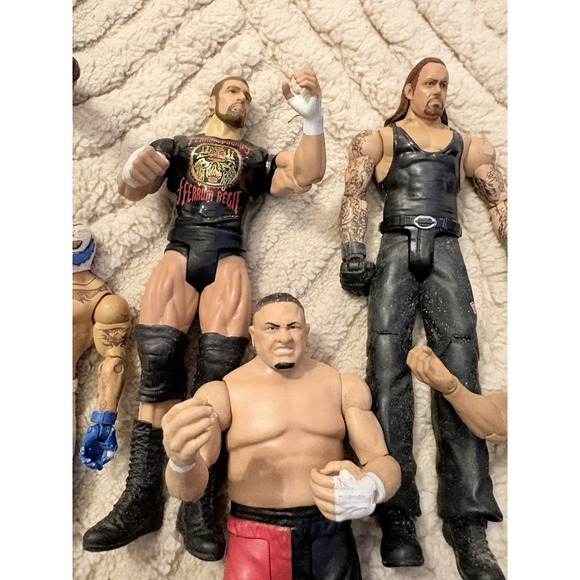 WWE Wrestling Action Figure Collection Lot Articulated Multicolor Plastic - Picture 10 of 14